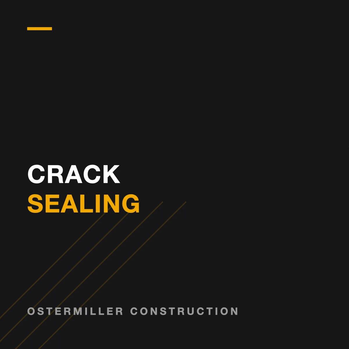Crack Sealing in Billings, MT